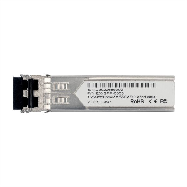 EXSYS EX-SFP-0055 SFP Transceiver LC Multimode 550m, -40°C bis 85°C