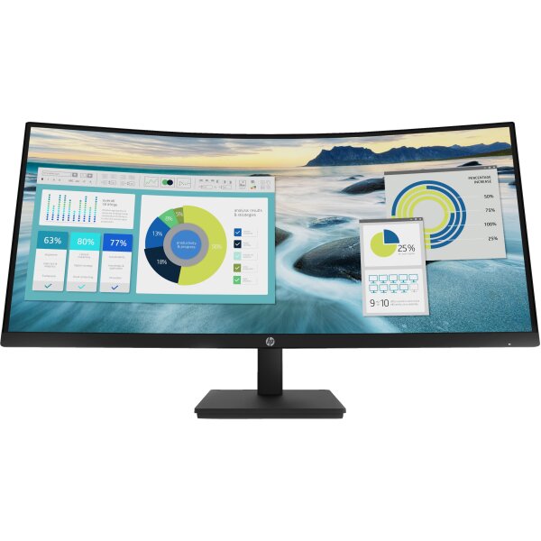 HP P34hcG4 WQHD-USB-C-Monitor mit Wölbung