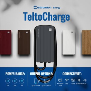 TeltoCharge EVC110 11kW 3P Type 2 5m Kabel