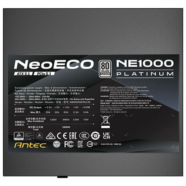 ANTEC NE1000P EC Netzteil 1000W, schwarz