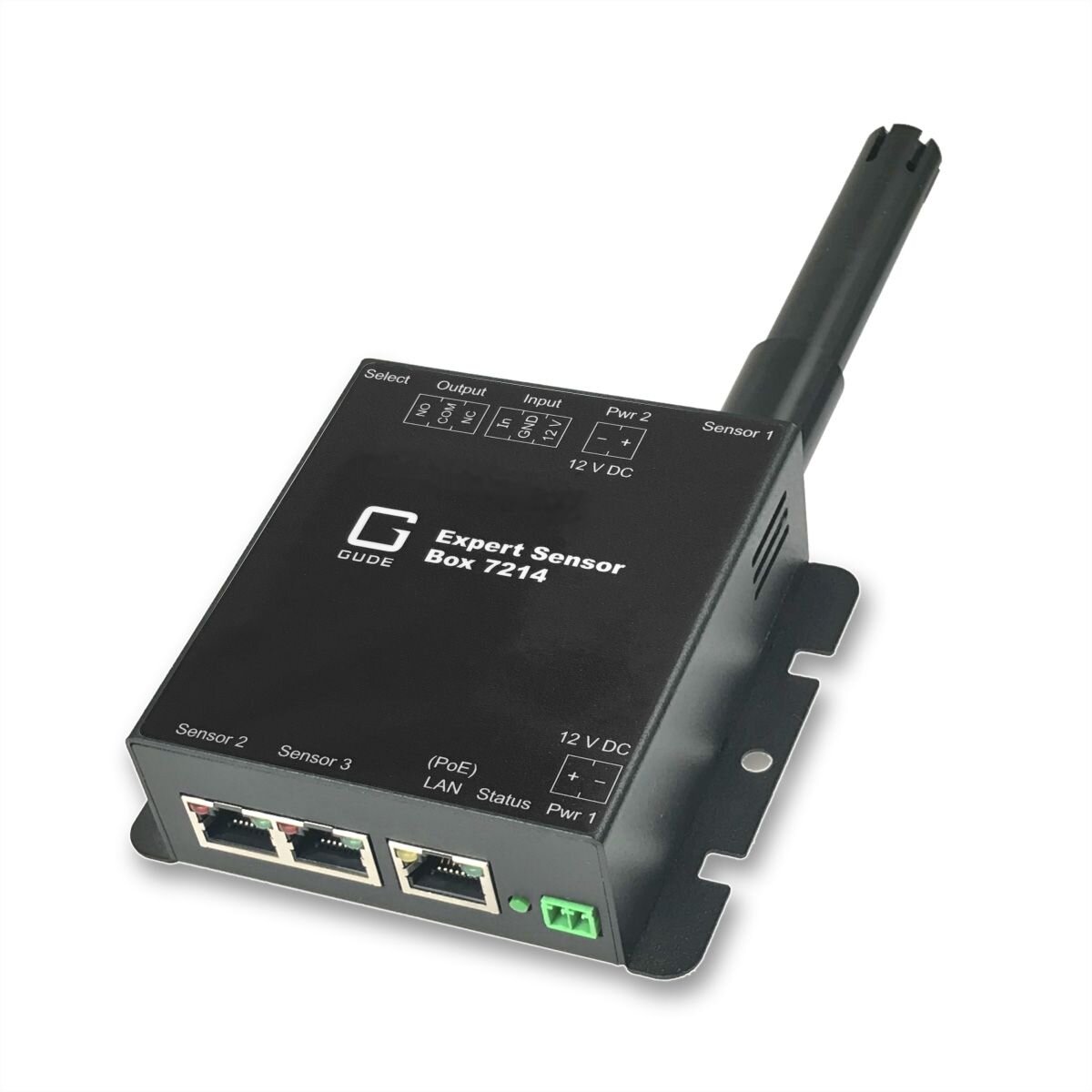 GUDE 721412 Expert LAN-Sensor für Temperatur, Luftfeuch