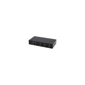 EXSYS EX-11234HMS-2 4 Port USB 3.2 Gen 1 HUB, Din-Rail Kit und Wand VIA VL817_Q7S Chipsatz