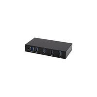 EXSYS EX-11234HMS-2 4 Port USB 3.2 Gen 1 HUB, Din-Rail Kit und Wand VIA VL817_Q7S Chipsatz