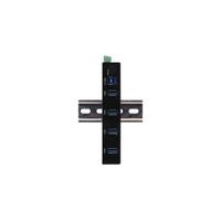 EXSYS EX-11234HMS-2 4 Port USB 3.2 Gen 1 HUB, Din-Rail Kit und Wand VIA VL817_Q7S Chipsatz