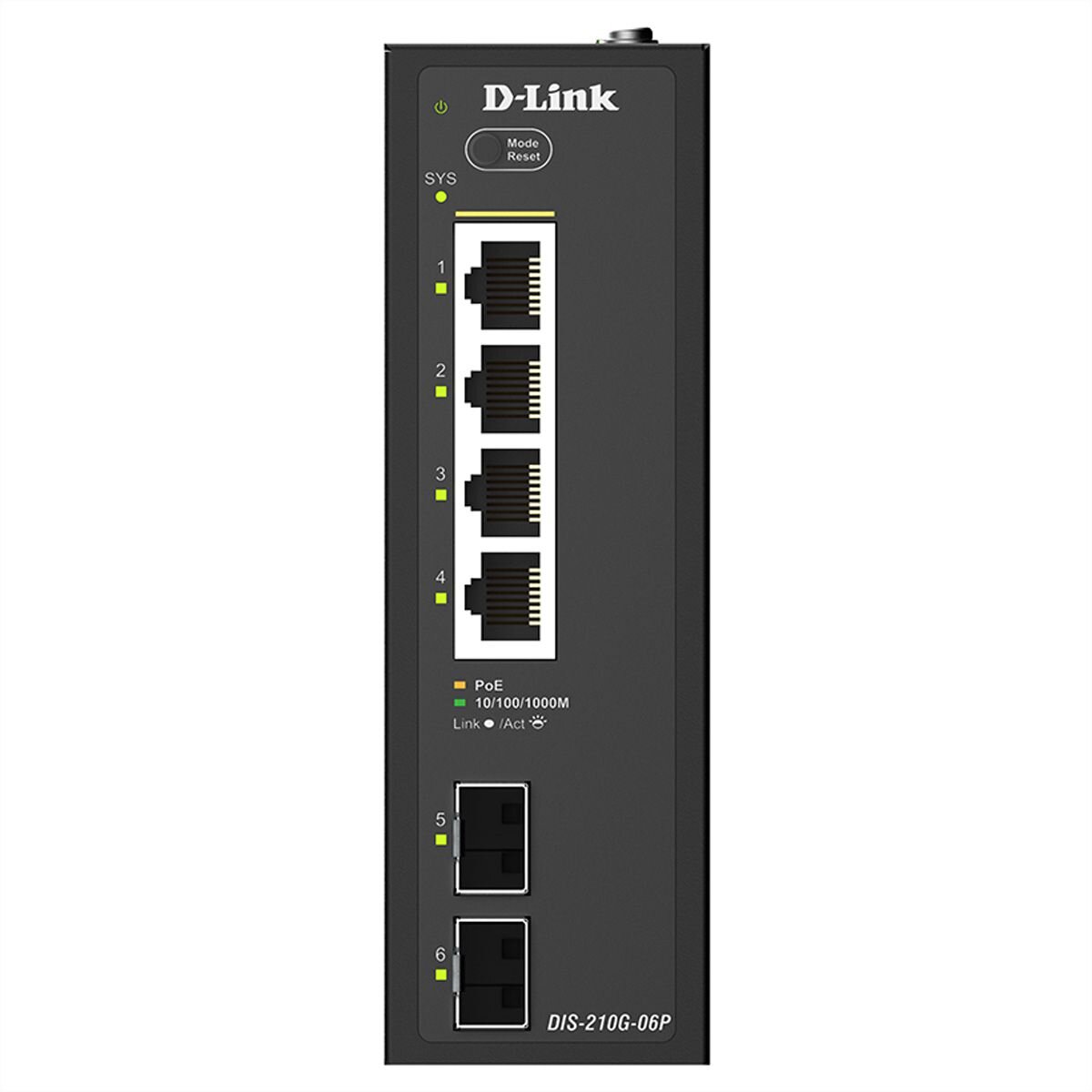 D-Link DIS-210G-06P 6-Port Switch, Smart box
