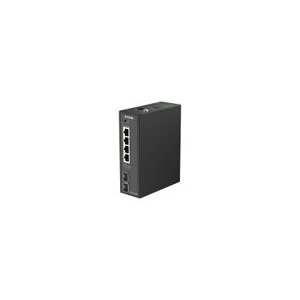 D-Link DIS-210G-06P 6-Port Switch, Smart Managed Gigabit PoE Industrial