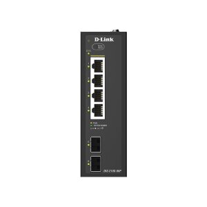 D-Link DIS-210G-06P 6-Port Switch, Smart Managed Gigabit PoE Industrial