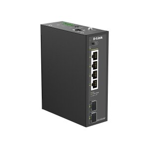 D-Link DIS-210G-06P 6-Port Switch, Smart Managed Gigabit PoE Industrial