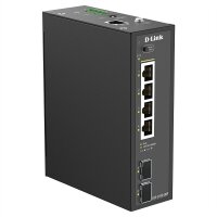 D-Link DIS-210G-06P 6-Port Switch, Smart Managed Gigabit PoE Industrial