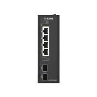 D-Link DIS-210G-06P 6-Port Switch, Smart Managed Gigabit PoE Industrial