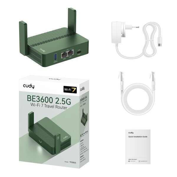 CUDY TR3600 Wi-Fi 7 Mini VPN Router