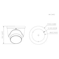 Dahua - IPC-HDW3449HP-AS-PV-0280B-PRO-Black - IP - Eyeball