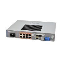 AMG Systems AMG577-8G-3S Industrieller 11 Port Managed 1U 19 Zoll Switch, 8 x 10/100/1000 RJ45, 3 x 100/1000/2,5GFX SFP Slots, 85-264 VAC IEC Mains Power, 1x 12-56VDC