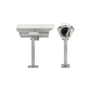 SAMCON ExCam IPP1488 T08-VA2.2.K4.BOR3-L.H-005.N-P Netzwerkkamera im Edelstahlgehäuse gemäß RL 2014/34/EU (ATEX) und IECEx, 8MP, 2,35x optischer Zoom, IP68, inkl. 5 m Systemkabel mit RJ45 Stecker
