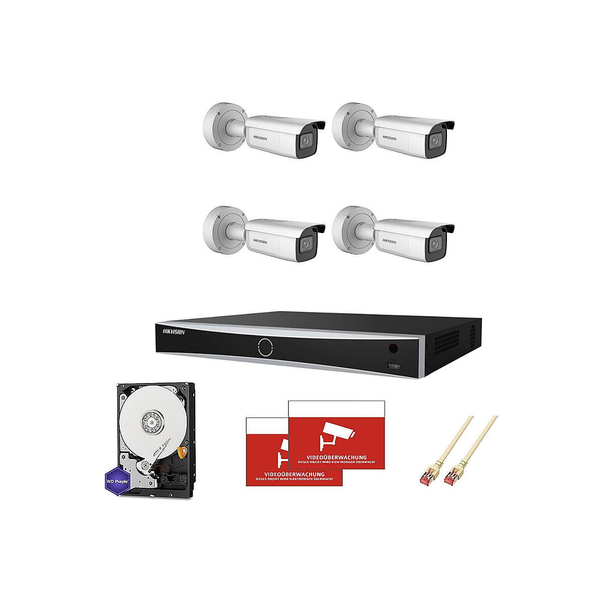 HIKVision Set AcuSense 4x Bullet 4K PoE  box