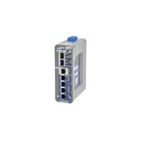 AMG Systems AMG350-4GBT-1G-2S-P240 Industrieller 7 Port Unmanaged Switch, 4 x 10/100/1000TX RJ45 (4x 60/90W PoE), 1 x 10/100/1000TX RJ45, 2 x 1000FX SFP, 240W PoE Budget, 52-56 VDC