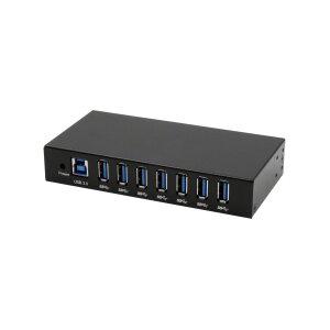 EXSYS EX-11237HMS-2 7 Port USB 3.2 Gen 1 HUB Din-Rail Kit