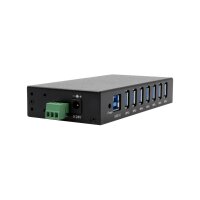 EXSYS EX-11237HMS-2 7 Port USB 3.2 Gen 1 HUB Din-Rail Kit