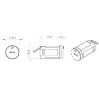 iLOQ Rohrtresorzylinder Ø 38 mm