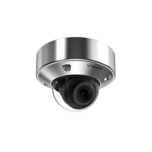 Hanwha Vision XNV-A8084RS Netzwerk Fix Dome Kamera, AI, Edelstahlausführung Tag/Nacht, 2560x1920, Wisenet 9, 3,3-9,3mm, IR, PoE, IP68, IK10, USB-Port