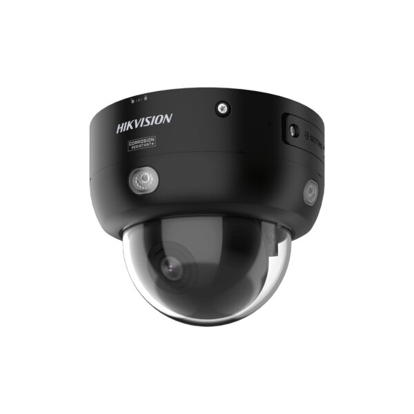 Hikvision DS-2CD3143G2-LISUY(PTRZ)(2.8/4)O-STD/BLK Netzwerk PTRZ Dome Kamera, 4MP, 2,8/4mm, AcuSense, Weißlicht, IR, Mic, IP67, IK10, schwarz
