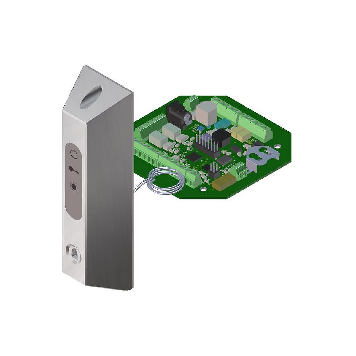 iLOQ Schlüsselleser AP Edelstahl R10S.3.4