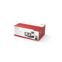 Hikvision DS-KIS604-S(C)(O-STD)/Europe BV IP Intercom Kit inkl. DS-KV8113-WME1(C), DS-KH6320-WTE1, 4-Port-PoE-Switch, 16 GB TF-Karte, Netzteile