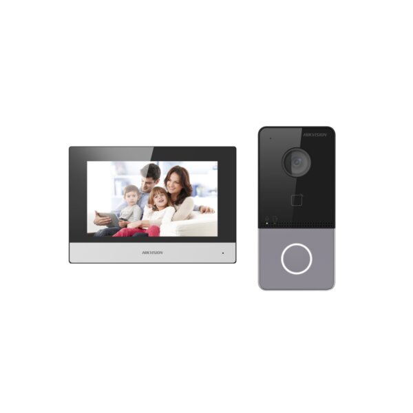 Hikvision DS-KIS603-P(C)(O-STD)/Europe BV IP Intercom Kit inkl. DS-KV6113-WPE1(C), DS-KH6320-WTE1, Netzteile