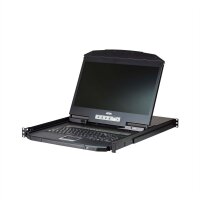 ATEN CL3116NX KVM-Switch, 18,5Zoll TFT, VGA, PS/2-USB, 16 Port, US-Layout