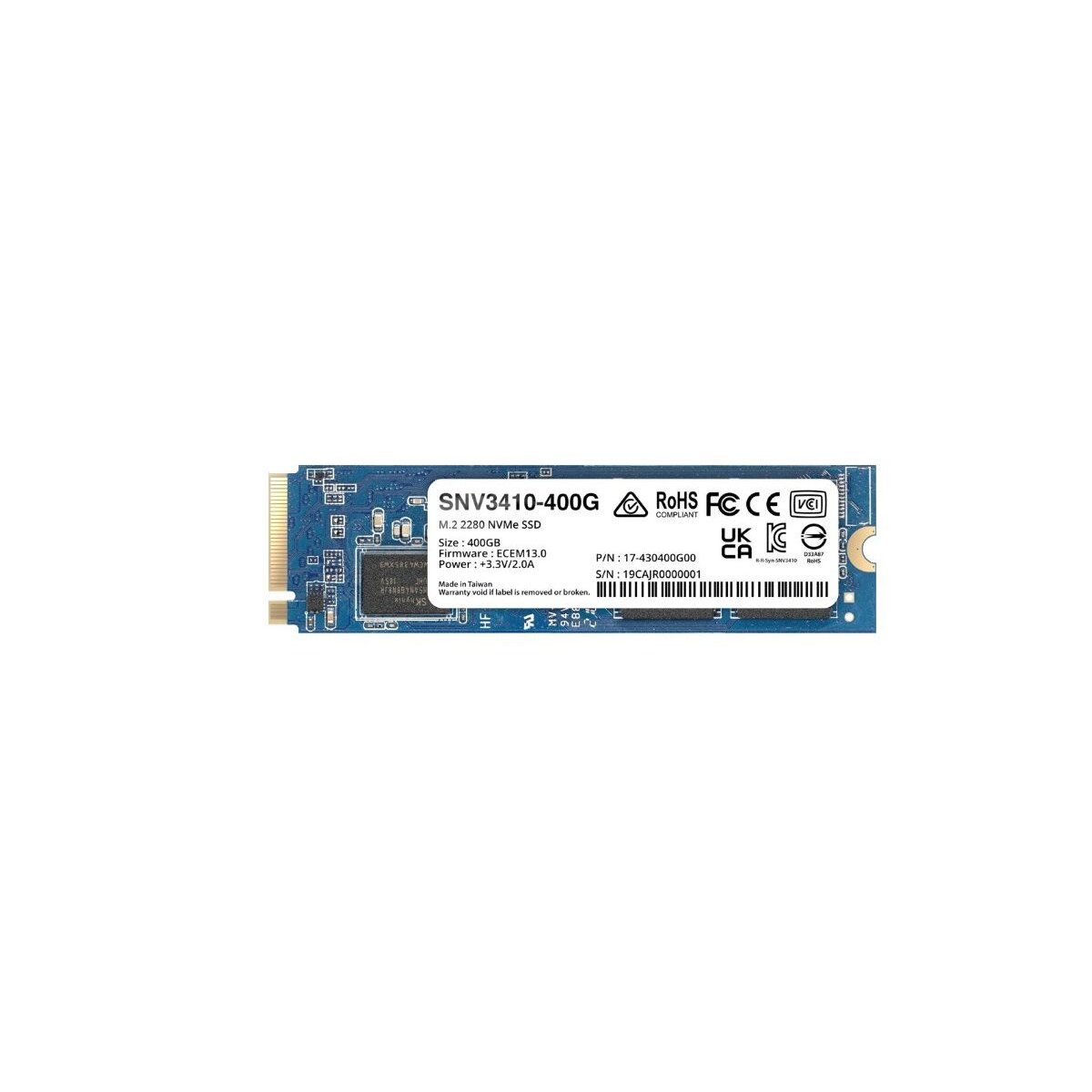 Synology SNV3410 M.2 400 GB PCI Express  box