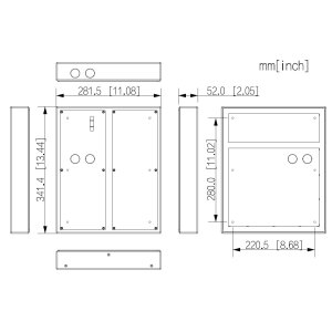 Dahua - VTM56R6 - 6 Modul Aufputz Regendach