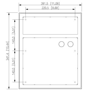 Dahua - VTM56R6 - 6 Modul Aufputz Regendach