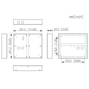 Dahua - VTM54R4 - 4 Modul Aufputz Regendach