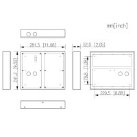 Dahua - VTM54R4 - 4 Modul Aufputz Regendach