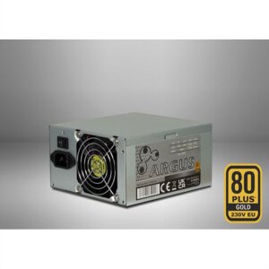 600W ATX Netzteil mit 80mm Lüfter, Kompaktlösung für 2HE Servergehäuse