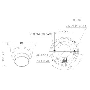 Dahua - IPC-HDW5459TMP-ASE-IL-0280B-Black - IP - Eyeball