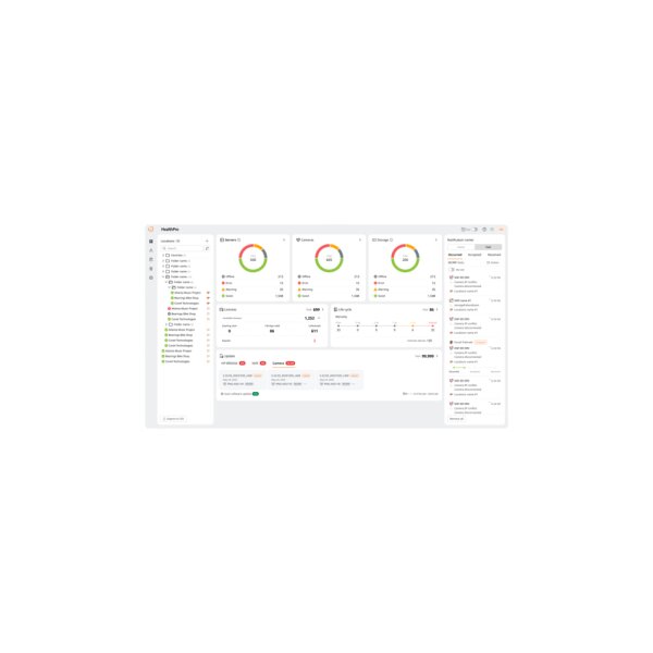Hanwha Vision VCD-3YB0001 HealthPro Cloud-basierte Plattform zur Überwachung des Gerätezustands, 3 Jahre Zugriff