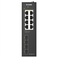 D-Link DIS-210G-12P 12-Port Switch, Smart Managed Gigabit PoE Industrial