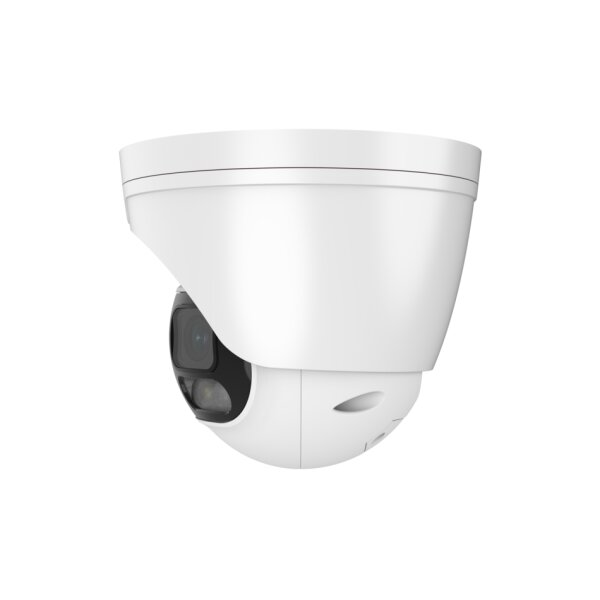 eneo IND-58F0002MTPB Netzwerk Dome Kamera Fix, Turret, Panorama 180°, 2x 5120x1440, Tag/Nacht, DWDR, AI, 2,8mm, IR, Weißlicht, 12VDC, PoE, IP67