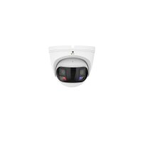 eneo IND-58F0002MTPB Netzwerk Dome Kamera Fix, Turret, Panorama 180°, 2x 5120x1440, Tag/Nacht, DWDR, AI, 2,8mm, IR, Weißlicht, 12VDC, PoE, IP67