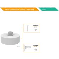 Eneo AK-27 Anschlussbox für Deckenrohr/Wandhalter