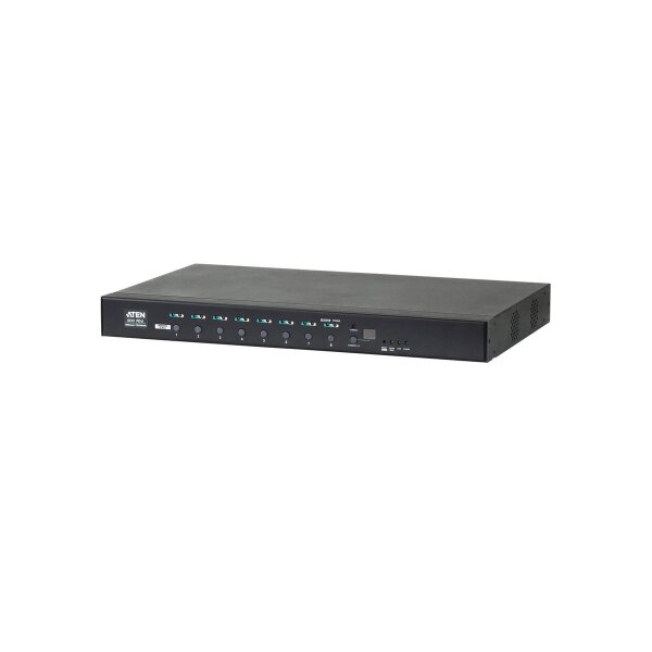 ATEN PE6208AV IP-Fernschaltsteckdose, 8 Port, 1HE für A/V Anwendungen, 8 x IEC320 C1316A, Energiemessung