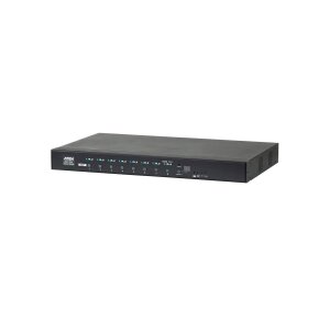 ATEN PE6208AV IP-Fernschaltsteckdose, 8 Port, 1HE für A/V Anwendungen, 8 x IEC320 C1316A, Energiemessung