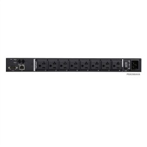 ATEN PE6208AV IP-Fernschaltsteckdose, 8 Port, 1HE für A/V Anwendungen, 8 x IEC320 C1316A, Energiemessung