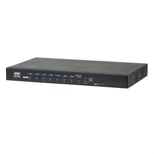 ATEN PE6208AV IP-Fernschaltsteckdose, 8 Port, 1HE für A/V Anwendungen, 8 x IEC320 C1316A, Energiemessung