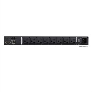 ATEN PE6208AV IP-Fernschaltsteckdose, 8 Port, 1HE für A/V Anwendungen, 8 x IEC320 C1316A, Energiemessung