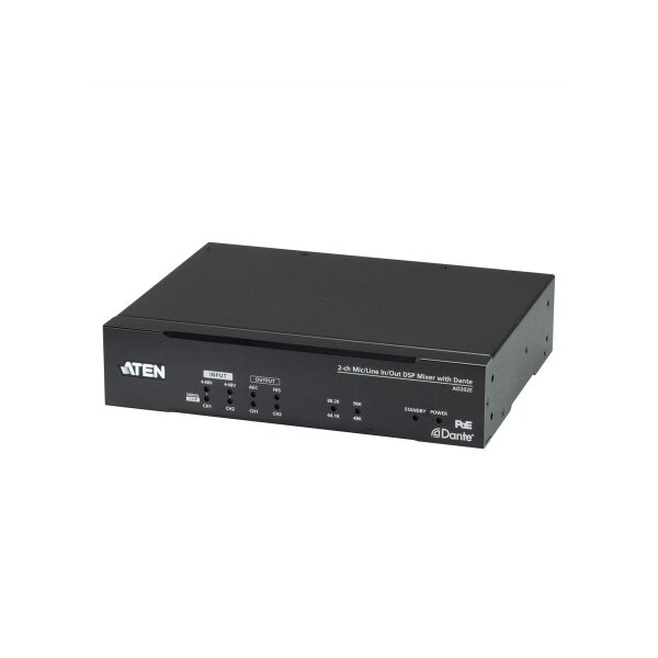 ATEN AD202E DSP Mixer 2-CH mit DSP und Dante