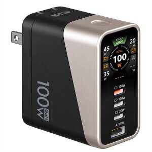ATEN UP5100 100W 4P Smart Display Charger, GaN, 100W