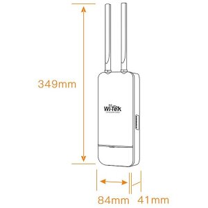 Outdoor-WLAN-Router, LTE CAT.4 150Mps, IP65, weiß