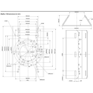 Eneo PM-21B Mastmontageadapter V2A Edelstahl